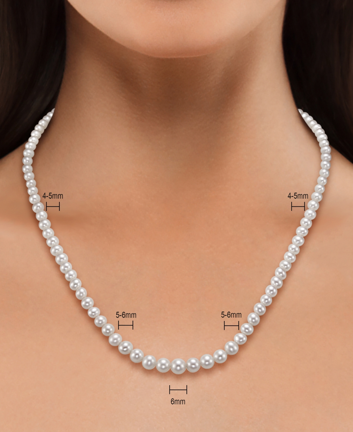 Freshwater Pearl Macys Choker Necklaces Macy's Cultured Freshwater