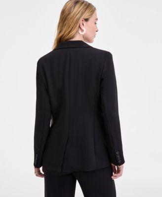 Women's Relaxed Crepe Blazer, Macy's Exclusive