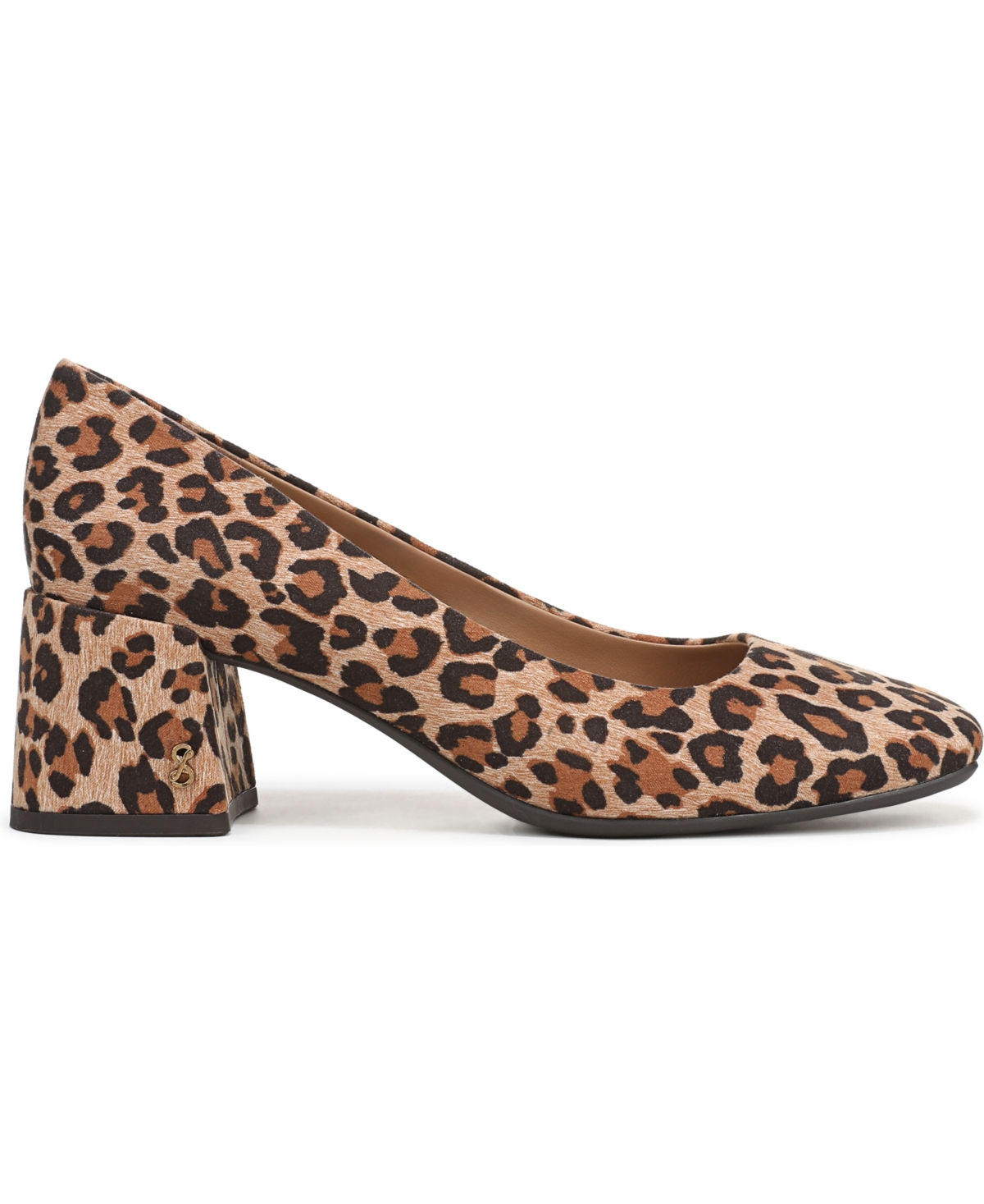 Sam & Libby Women's Gianella Block Heel Pumps In Animal Print