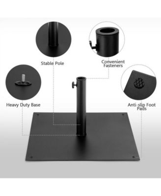 40 lbs Square Umbrella Base Stand with for Backyard Patio
