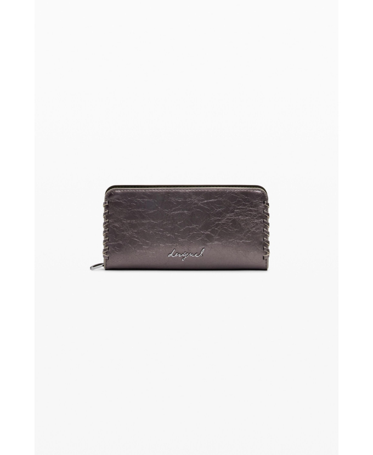 Women's Large metallic wallet - Material finishes