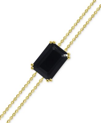 Gemstone Bracelet in 14k Gold-Plated Sterling Silver