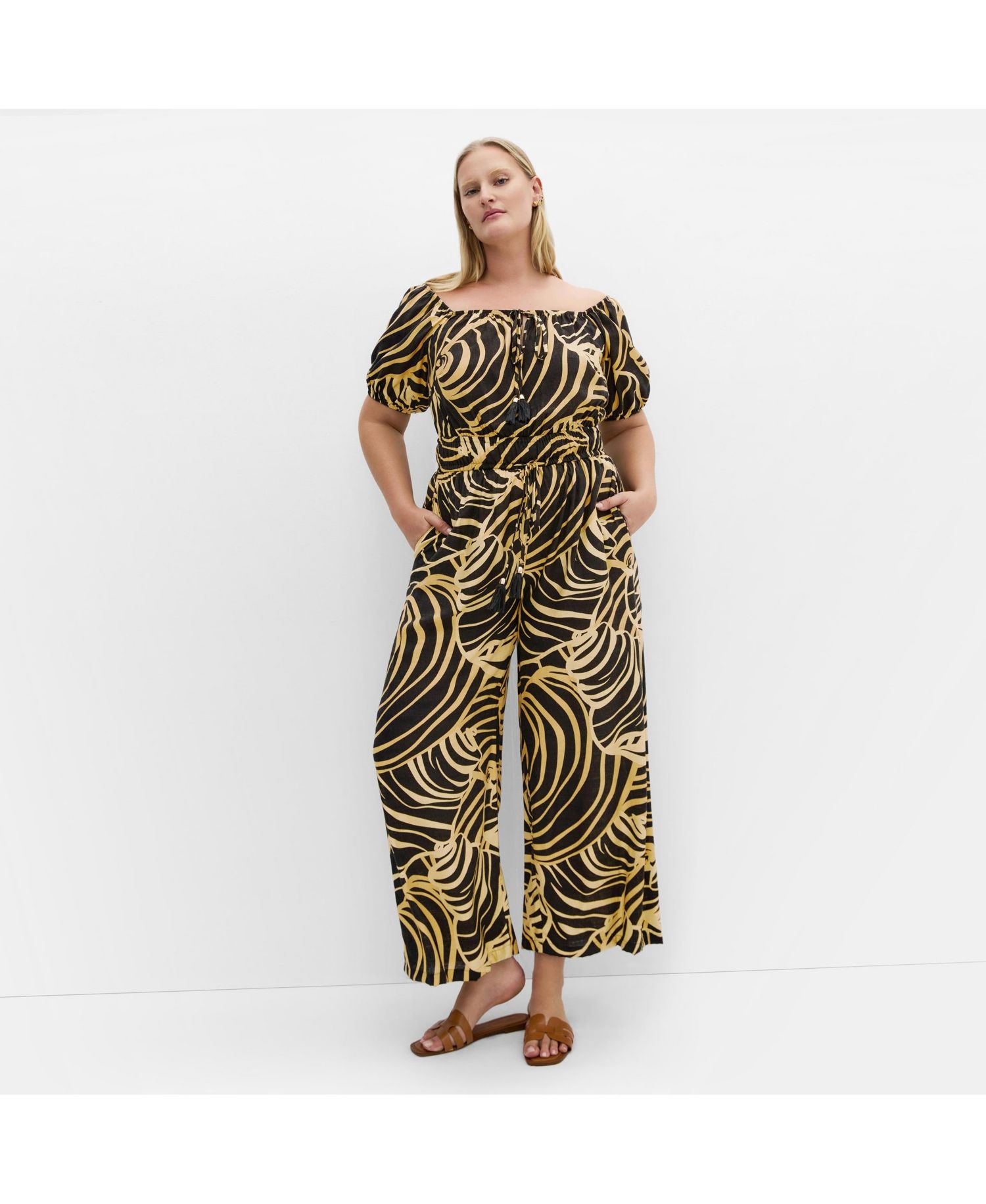 Plus Size Erica Swirl Jumpsuit
