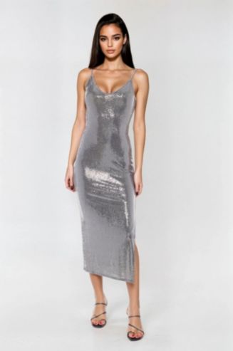 grey sleeveless bodycon dress Old Navy Gray Ribbed Knit Square Neck Sleeveless Stretch Bodycon Mini  Brie