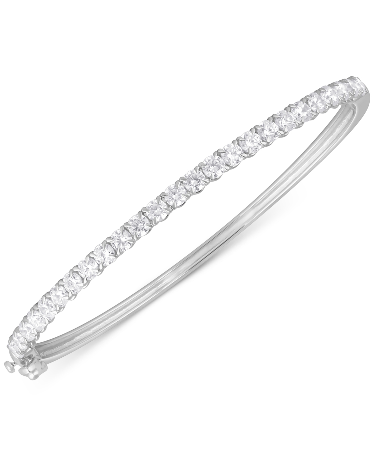 Badgley Mischka Lab Grown Diamond Bangle Bracelet (3 Ct. T.w.) In 14k White Gold In Gold