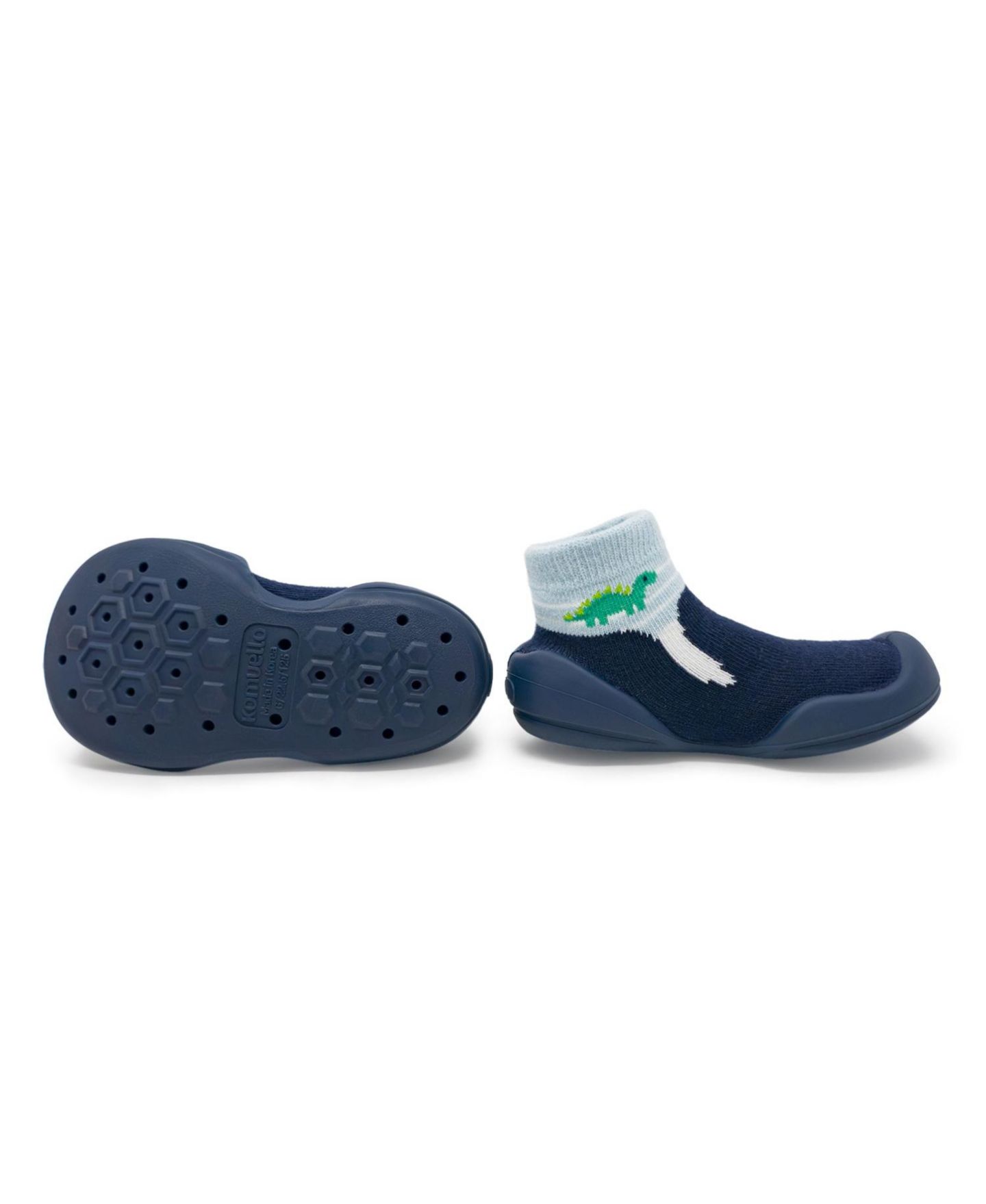 Обувь Komuello First Walk Sock Shoes Navy Dash для мальчиков-малышей — фото 2