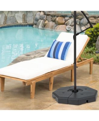 4 Pieces Patio Cantilever Offset Umbrella Weights Base Plate Set