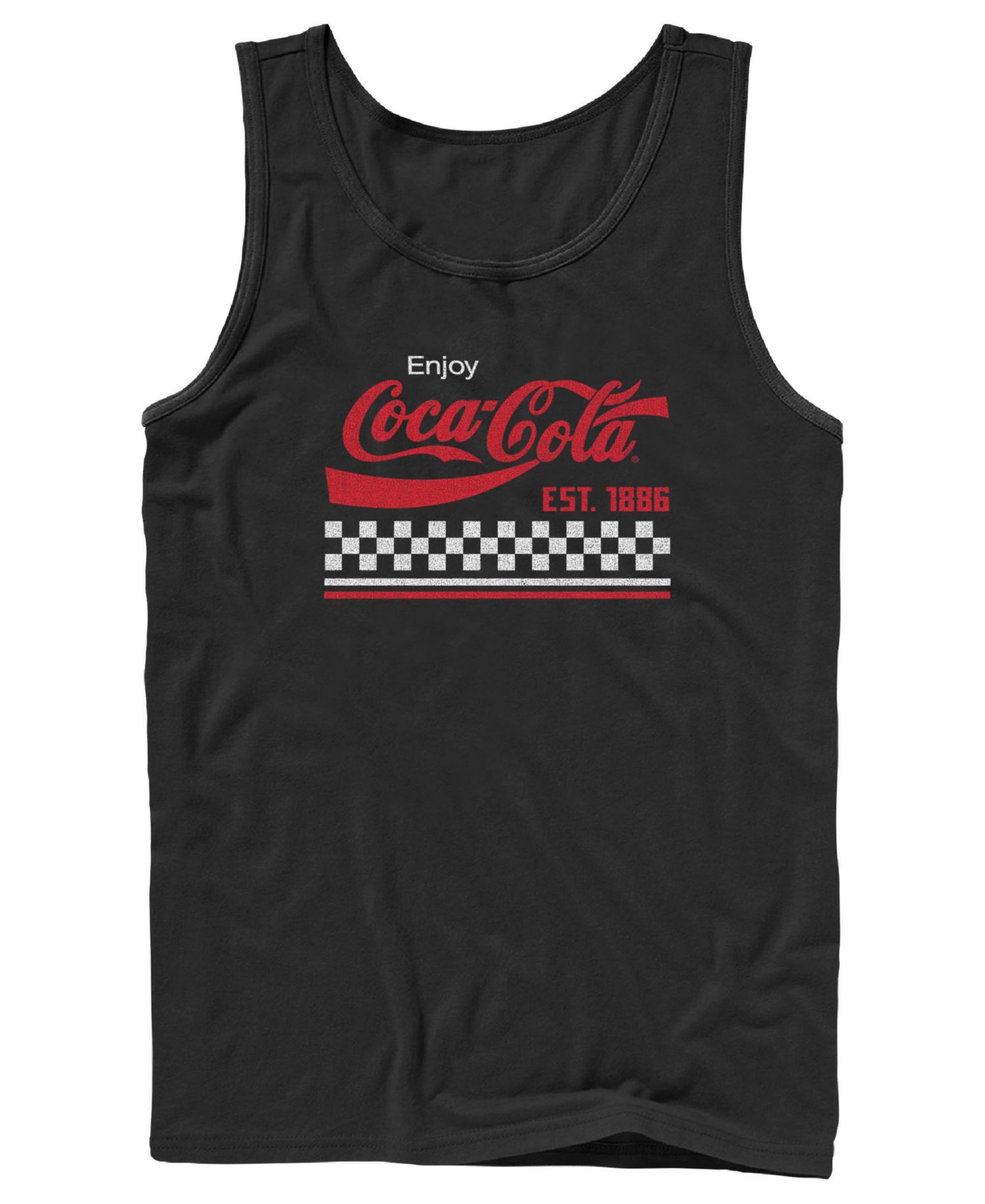 Men's Coke Checker Stripe Tank Top