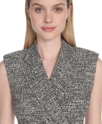 Women's Sleeveless V-Neck Sheath Dress