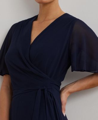 Women's Belted Georgette Dress