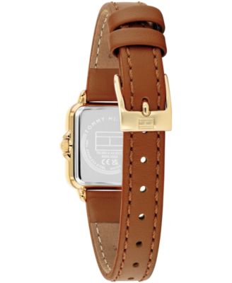 Women's Quartz Tan Leather Strap Watch, 22.5mm