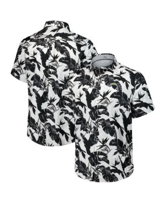 Tommy Bahama - Men's Black Los Angeles Chargers Sunnyvale Blooms Camp Button-Up Shirt