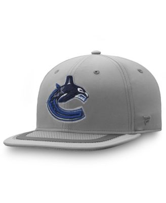 Fanatics - Men's Gray Vancouver Canucks Authentic Pro Home Ice Snapback Hat