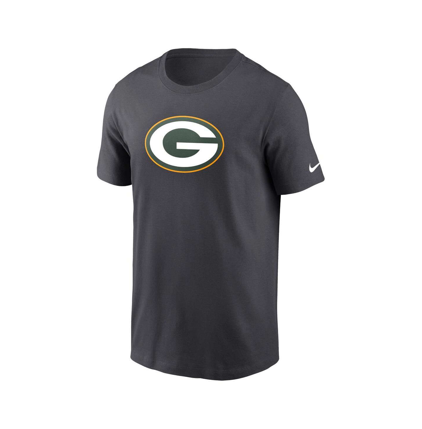 Мужская футболка Nike Anthracite Green Bay Packers Logo Essential — фото 2