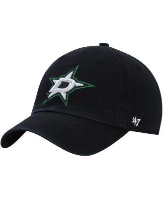 '47 Brand - Men's Black Dallas Stars Logo Clean Up Adjustable Hat