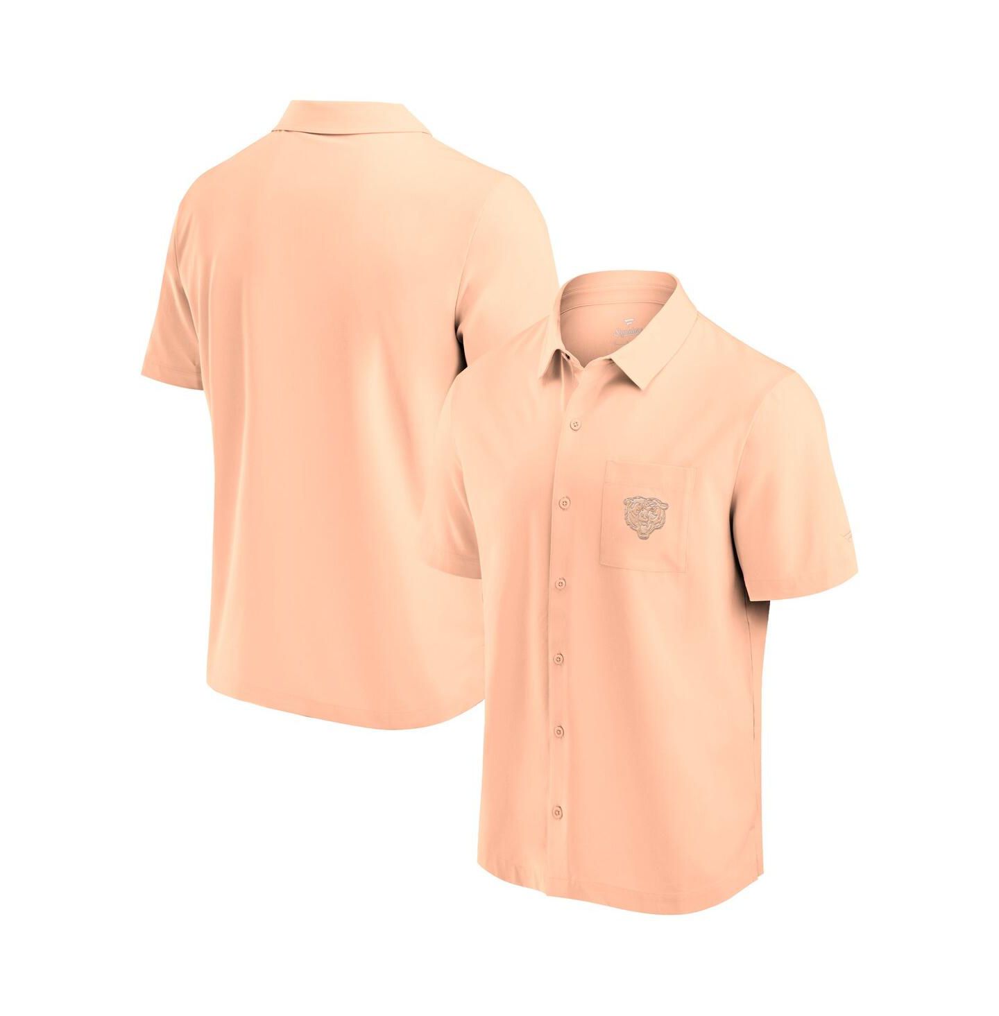 Мужская рубашка Fanatics Light Pink Chicago Bears Front Office Button-Up — фото 1