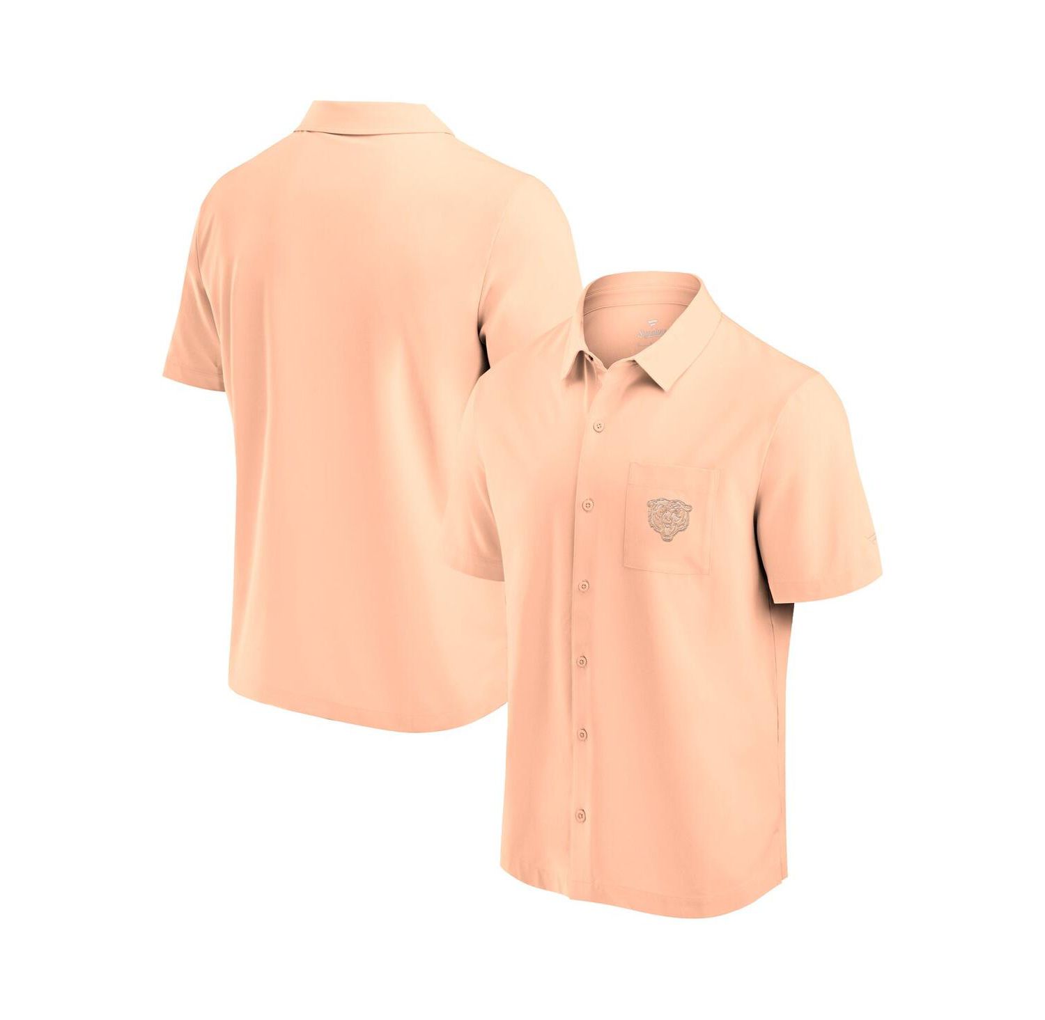 Men's Light Pink Chicago Bears Front Office Button-Up Shirt