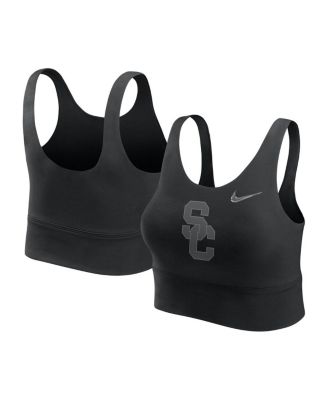 Nike - Women's Black USC Trojans Performance Longline Sports Bra