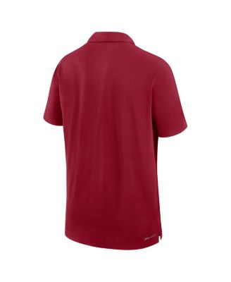 Men's Cardinal Stanford Cardinal 2024 Sideline Woven Performance Polo Shirt