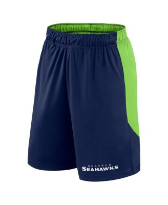 Men's College Navy/Neon Green Seattle Seahawks Launch Shorts