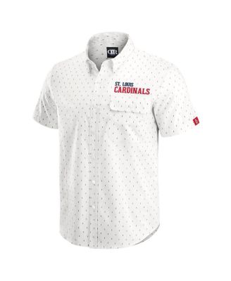 Darius Rucker Collection by Men's Cream St. Louis Cardinals Printed Button-Down Shirt