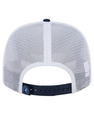 Men's Navy/White Minnesota Timberwolves Trucker 9SEVENTY Stretch-Snap Hat
