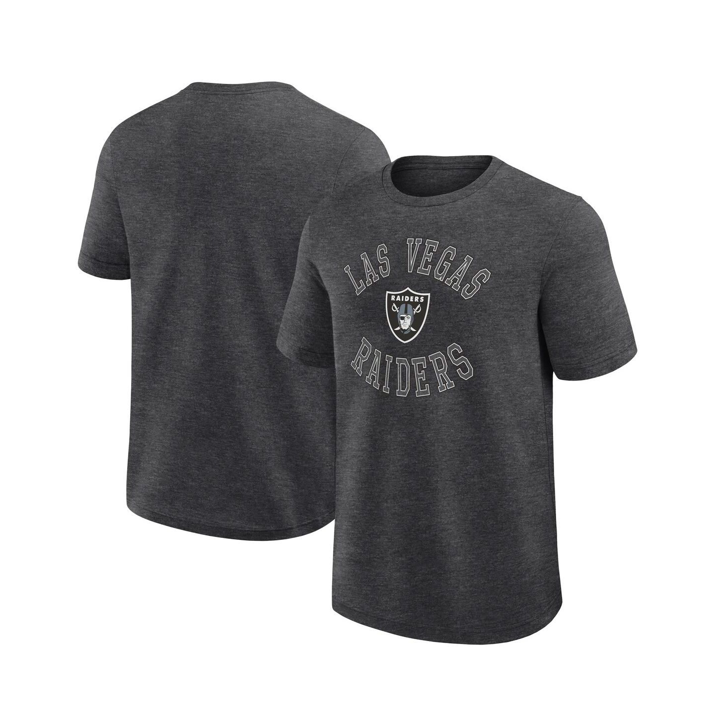 Мужская футболка Logo Athletic Heather Charcoal Las Vegas Raiders Success — фото 1