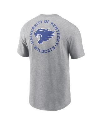 Men's Heather Gray Kentucky Wildcats Campus 2-Hit T-Shirt