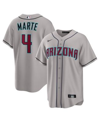 Nike - Men's Ketel Marte Gray Arizona Diamondbacks Road Replica Jersey