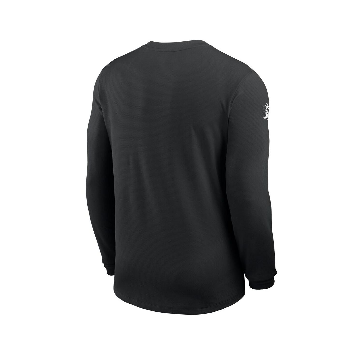 Men's Black Las Vegas Raiders Sideline Coach UV Performance Long Sleeve T-Shirt