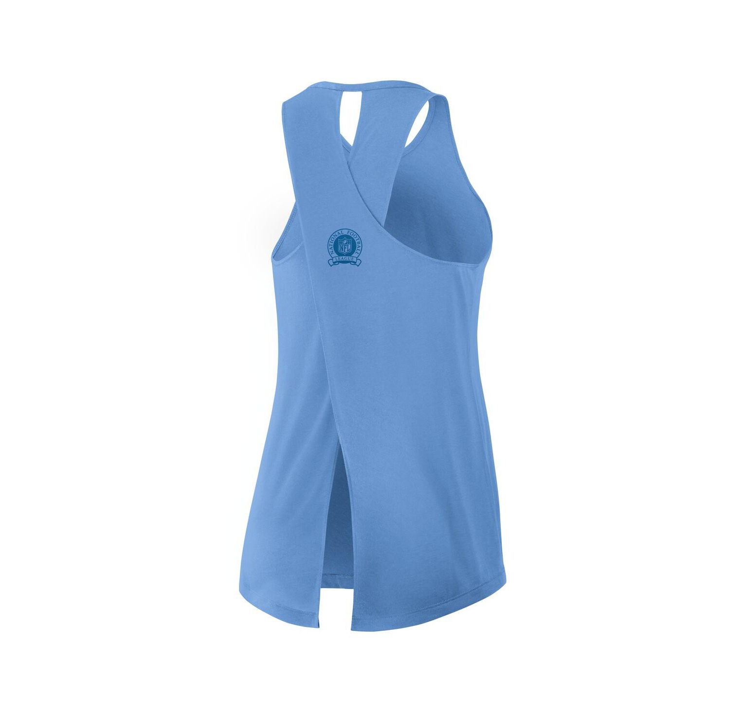 Women's Powder Blue Los Angeles Chargers Glory Crisscross Performance Tank Top