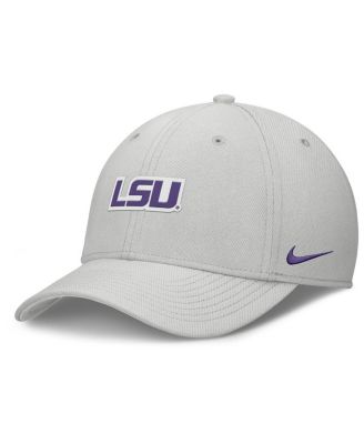 Nike - Men's Gray LSU Tigers Rise Practice Performance Adjustable Hat
