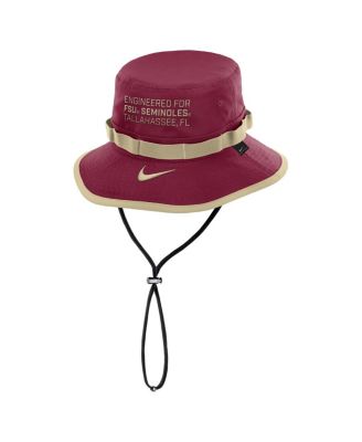 Men's Garnet Florida State Seminoles 2025 Sideline Apex Boonie Performance Bucket Hat