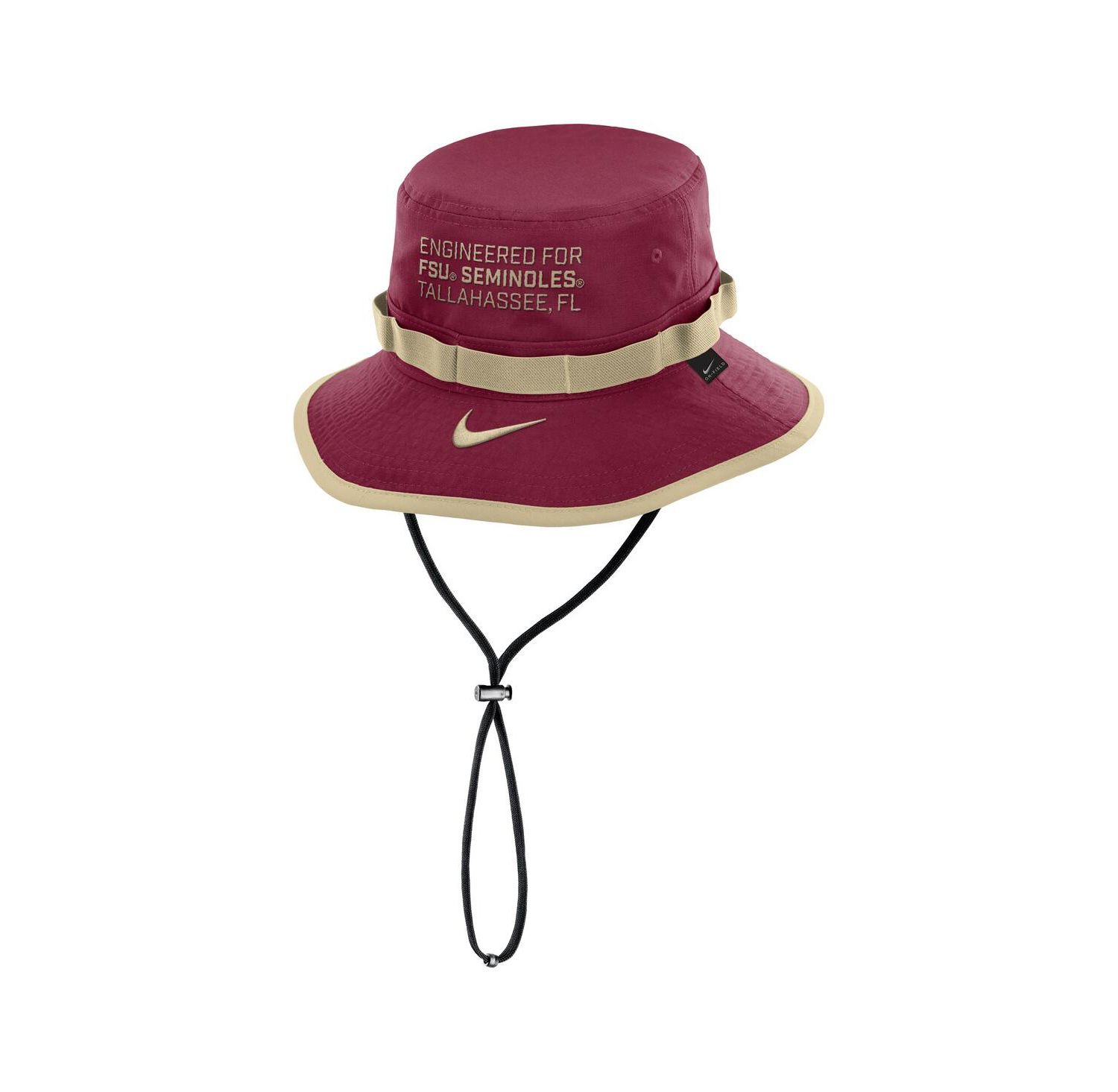 Men's Garnet Florida State Seminoles 2025 Sideline Apex Boonie Performance Bucket Hat
