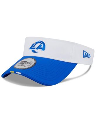 New Era - Men's White/Royal Los Angeles Rams 2025 NFL Training Camp Adjustable Visor Hat