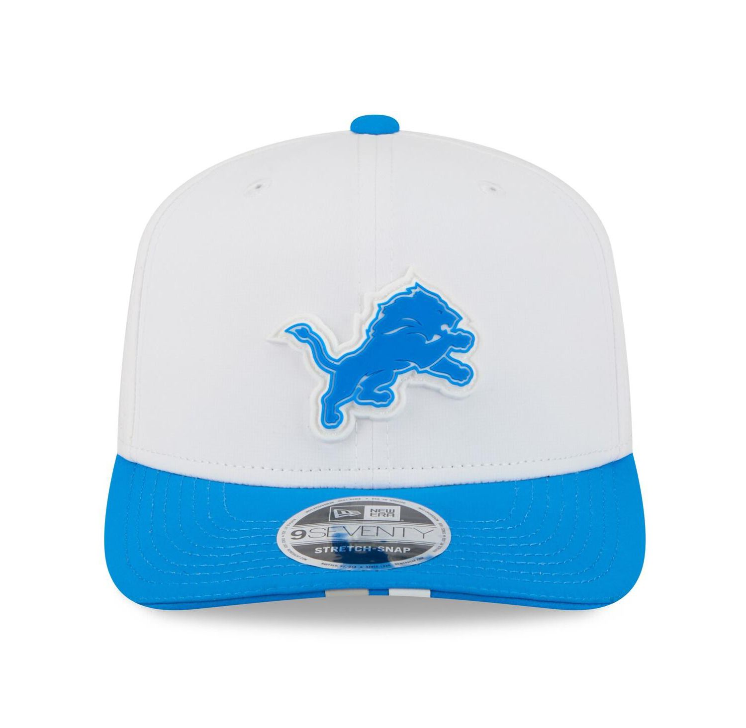 Men's White/Blue Detroit Lions 2025 NFL Training Camp 9SEVENTY Adjustable Hat