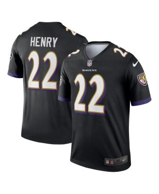 Nike - Men's Derrick Henry Black Baltimore Ravens Alternate Legend Jersey