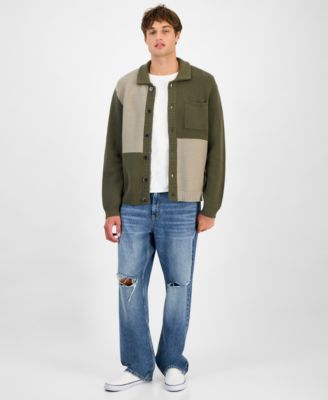 Men's Colorblocked Cardigan, Macy's Exclusive