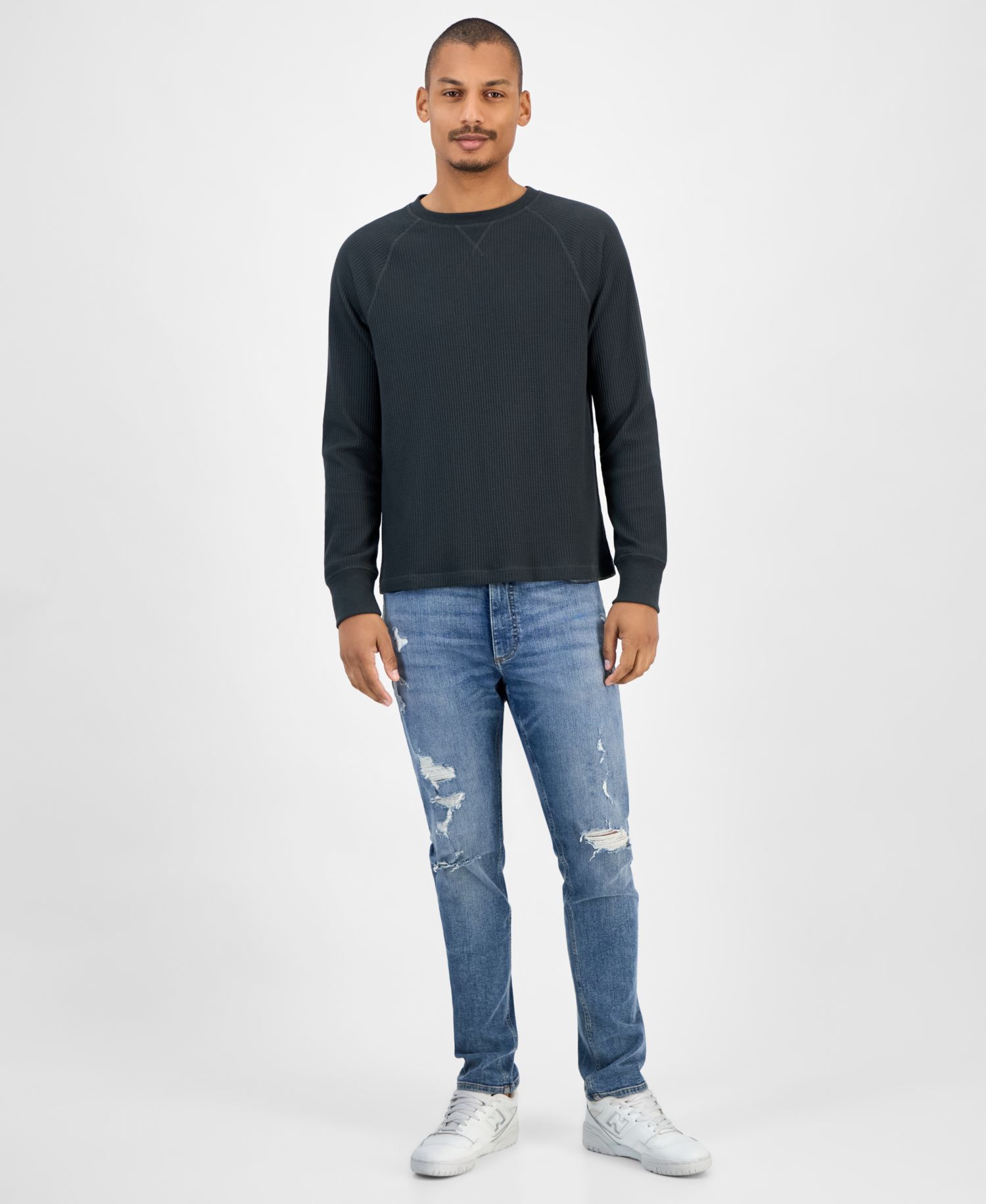 Men's Waffle-Knit Thermal Shirt