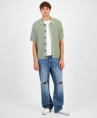 Men's Short-Sleeve Cardigan, Macy's Exclusive