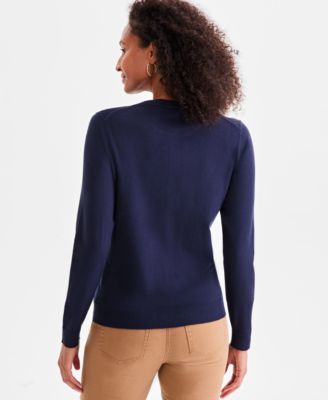 Women's Button-Down Long-Sleeve Cardigan, Created for Macy's