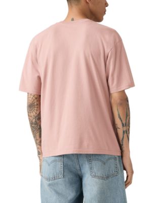 Men's Relaxed Fit Cropped Boxy Short Sleeve Crewneck T-Shirt