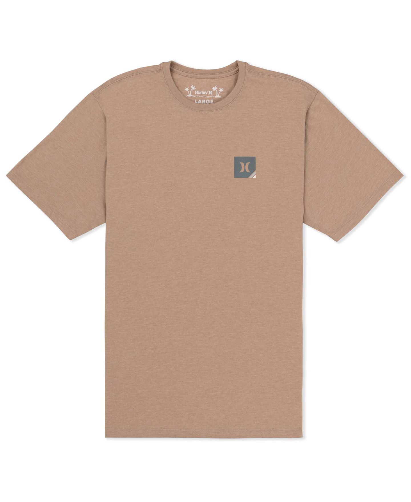 Мужская футболка Hurley Corner Short Sleeve, цвет: Меланжевый — фото 4