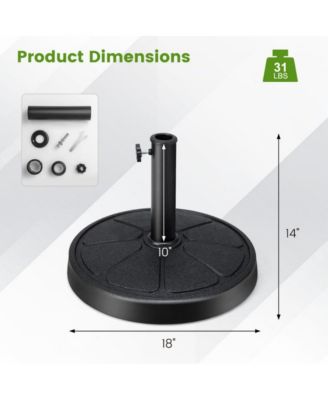 31LBS 18 Inch Round Outdoor Umbrella Base