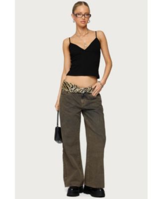 Women's Zahra Mud Wash Low Rise Jeans