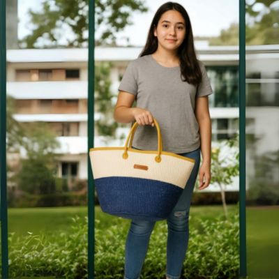 Rain and Peace Nourishment Handmade Sisal Straw Basket Bag