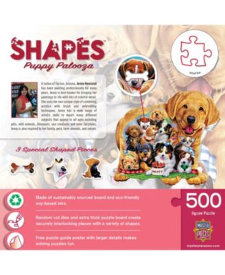 Shapes - Puppy Palooza 500 Piece Jigsaw Puzzle