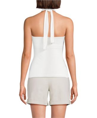 Women's Slender Twist Front Halter Top