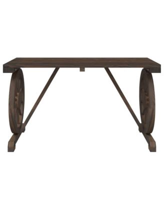 Garden Table Burnt wood Solid fir wood Medium Durable