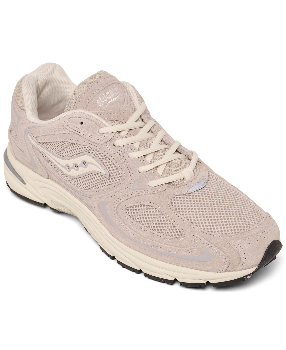 Men's and Women's Grid Jazz 9 Suede Casual Sneakers from Finish Line - Cashmere, Cream